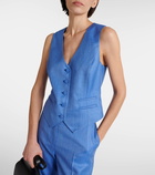 Gabriela Hearst Coleridge wool, silk, and linen vest