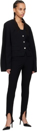 Nanushka Black Kiyo Seersucker Blazer