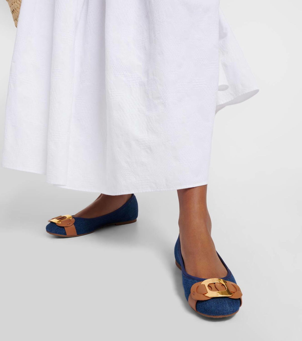 See By Chloé Chany denim ballet flats