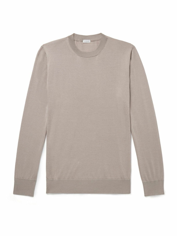 Photo: Caruso - Wool, Silk and Cashmere-Blend Sweater - Neutrals