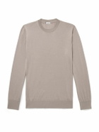 Caruso - Wool, Silk and Cashmere-Blend Sweater - Neutrals