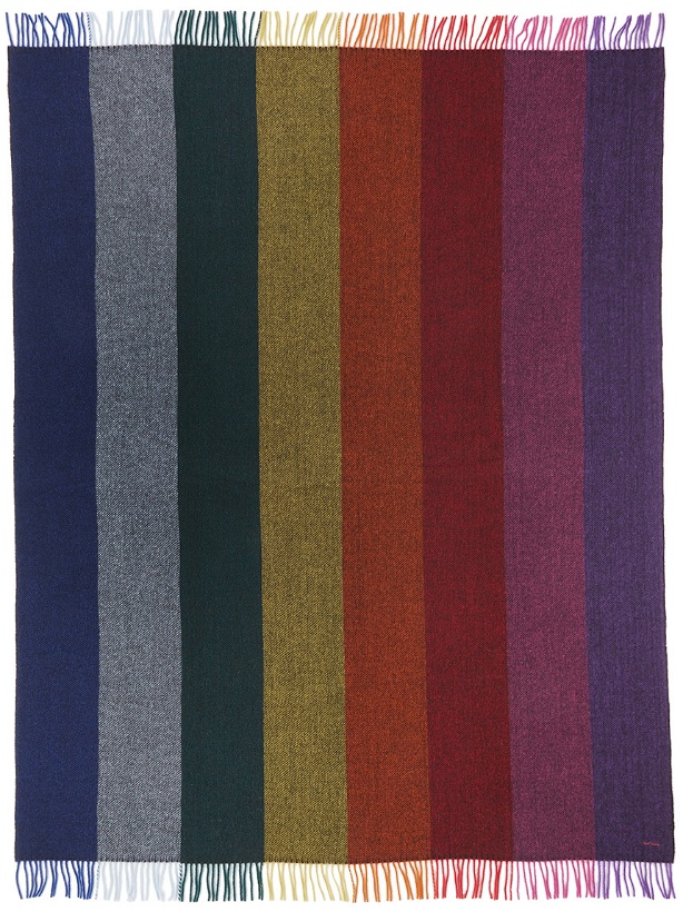 Photo: Paul Smith Multicolor Muted Stripe Blanket