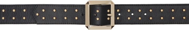 Photo: Ernest W. Baker Black Studded Large Buckle Belt