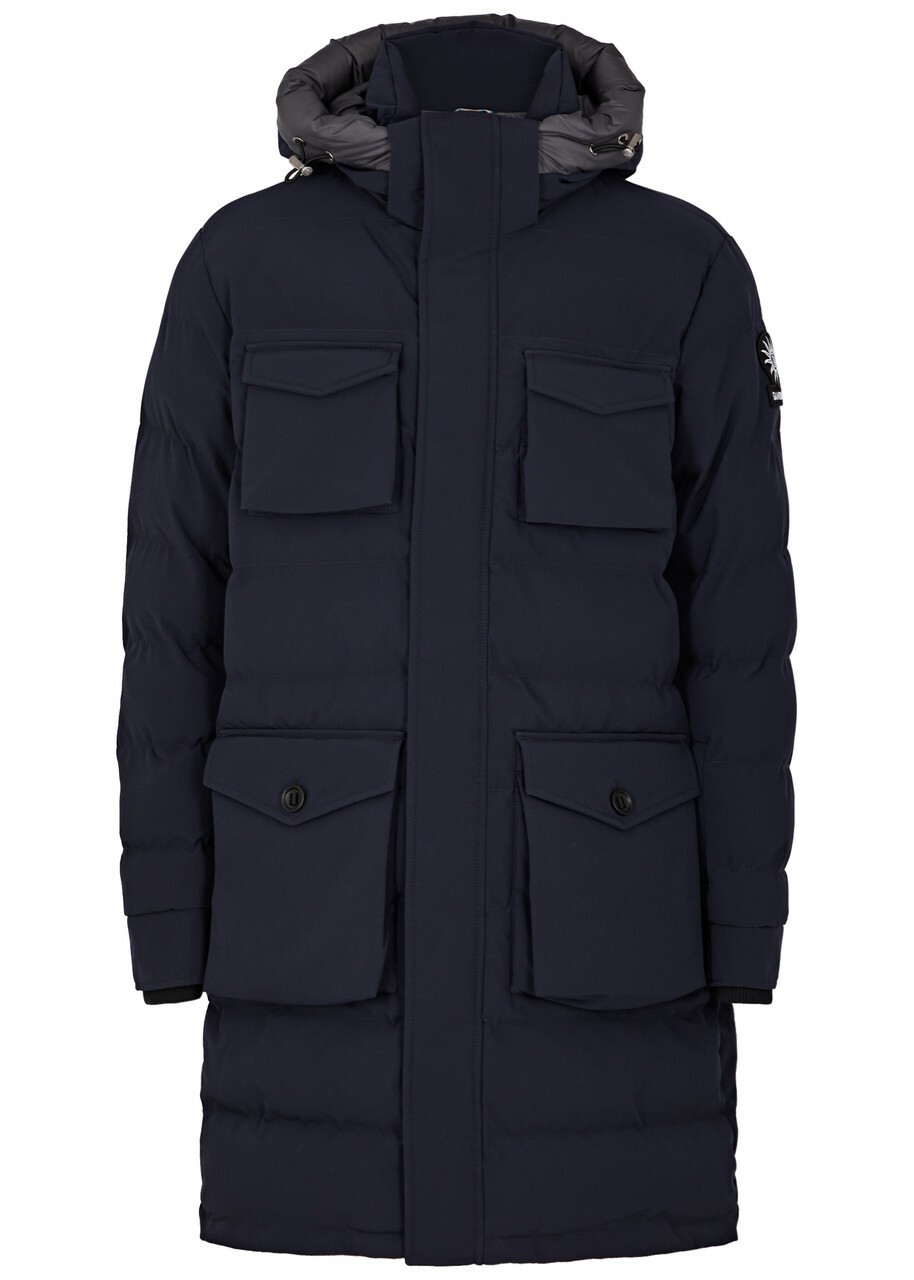 Sandbanks Branksome Quilted Shell Coat Navy