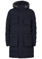 Sandbanks Branksome Quilted Shell Coat Navy