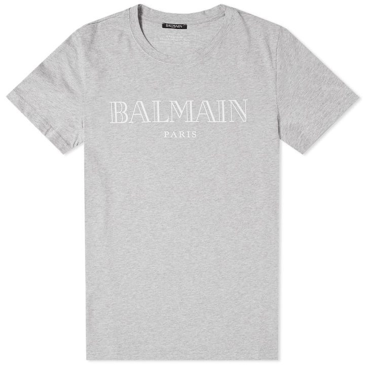 Photo: Balmain Logo Tee Grey