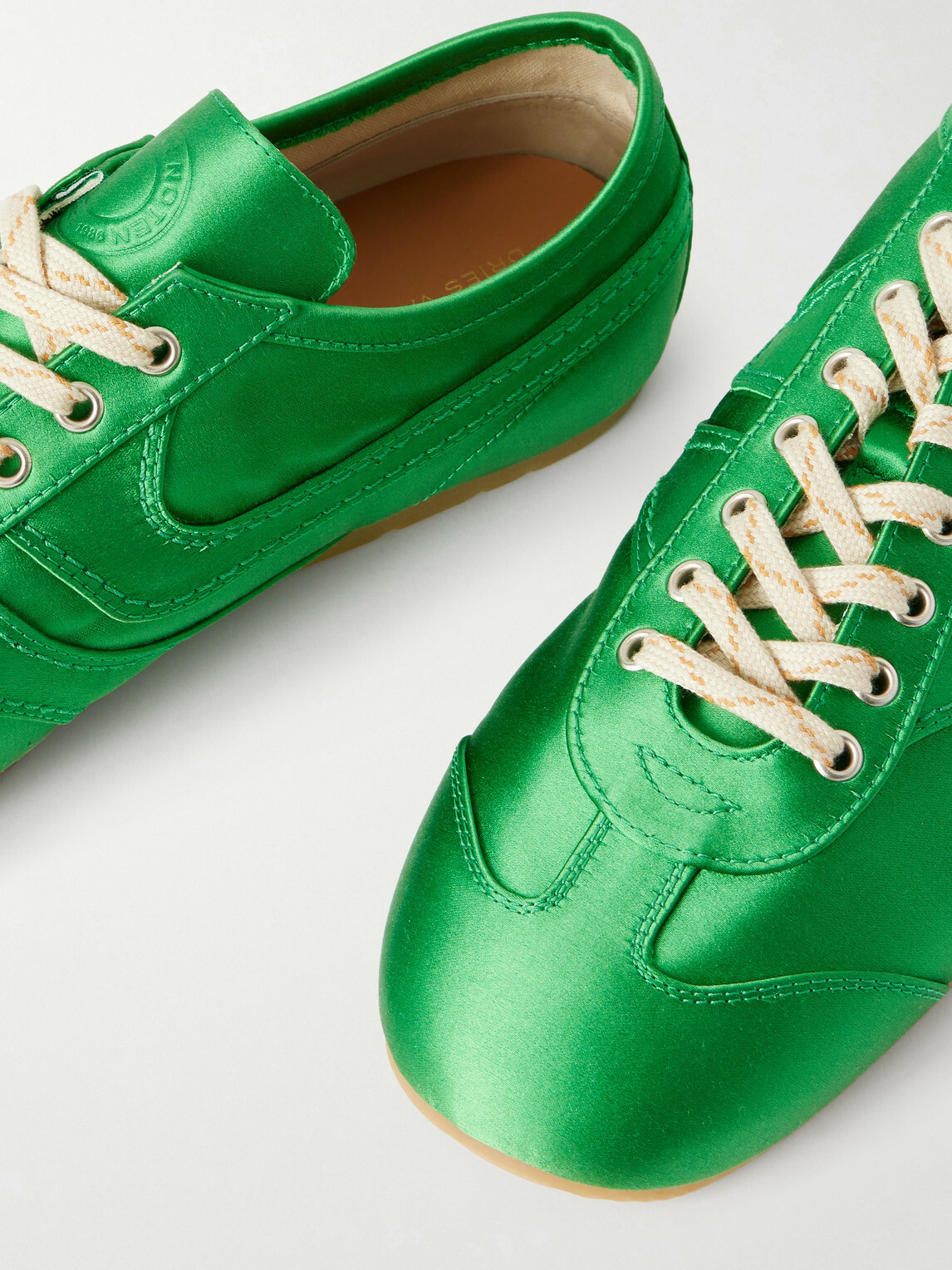 Dries Van Noten - Satin Sneakers - Green