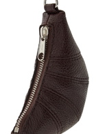 Lemaire Croissant Mini Grained Leather bag Charm - Dark Brown - One Size