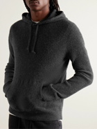 Polo Ralph Lauren - Slim-Fit Waffle-Knit Cashmere Hoodie - Gray