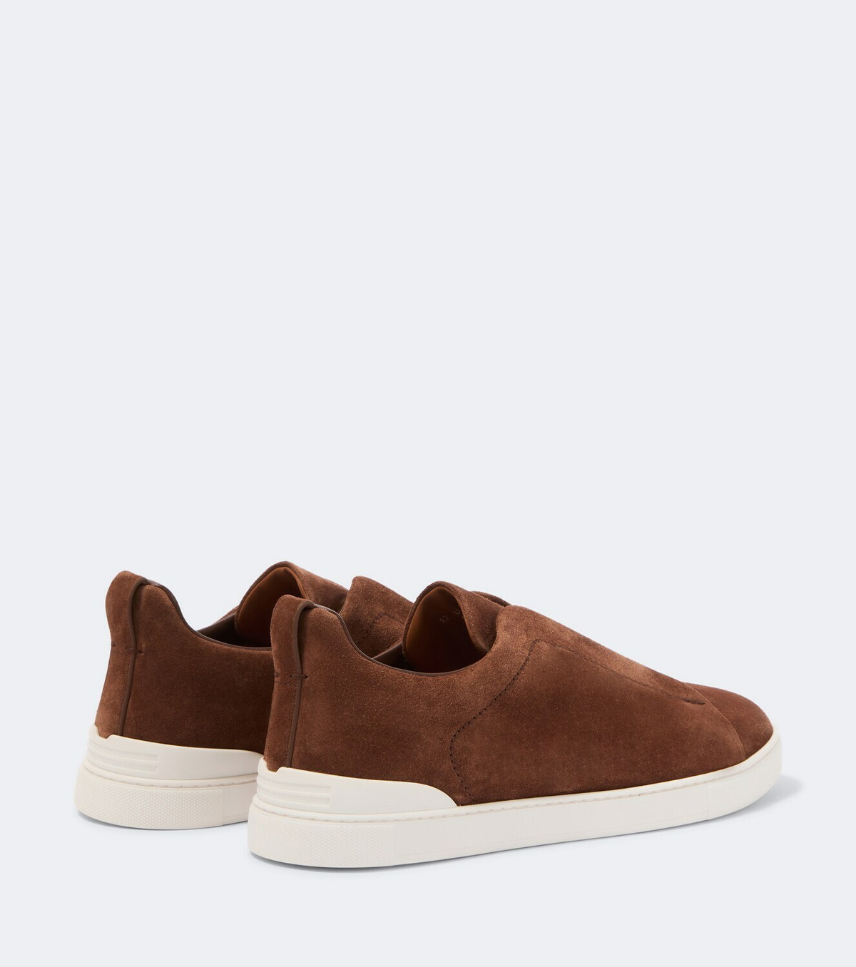 Zegna Triple Stitch suede slip-on sneakers