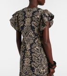 Ulla Johnson Severine printed cotton poplin top