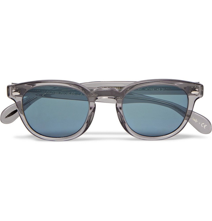 Photo: Oliver Peoples - Sheldrake D-Frame Acetate Sunglasses - Men - Gray