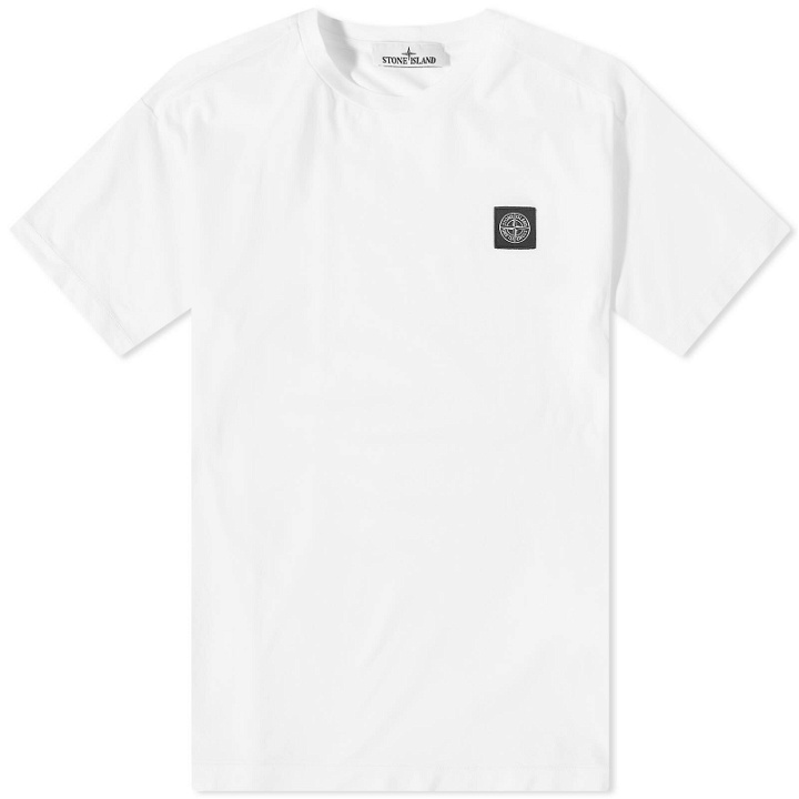 Photo: Stone Island Men's Patch T-Shirt in White