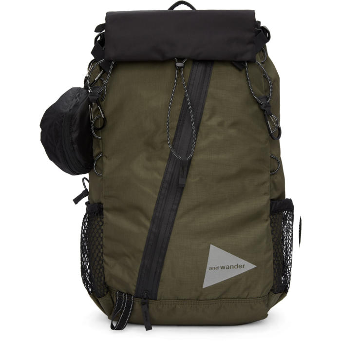 and Wander Khaki Nylon 30L Backpack and Wander