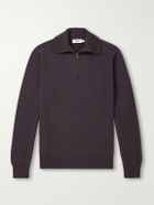 Altea - Half-Zip Virgin Wool Sweater - Brown