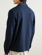 Mr P. - Double-Faced Cotton-Blend Jersey Overshirt - Blue