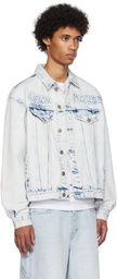 drew house Blue Printed Denim Jacket