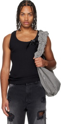 Simone Rocha Black Ribbon Daisy Tank Top