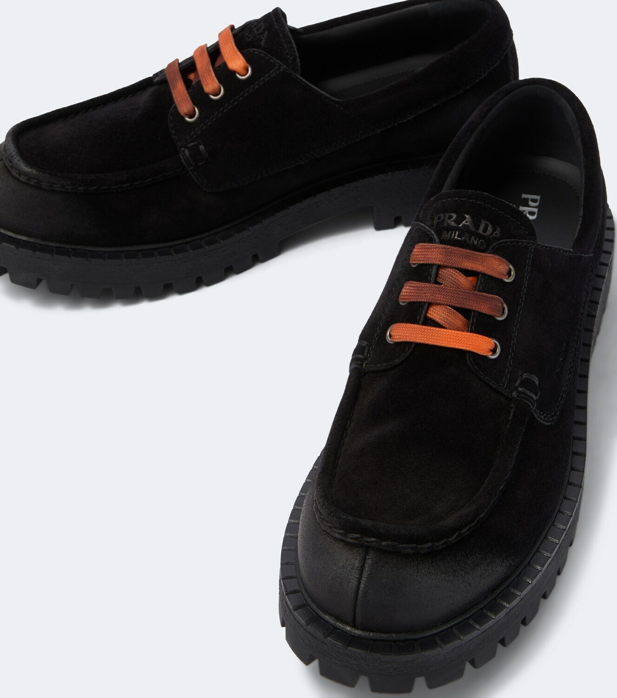 Prada Suede boat shoes