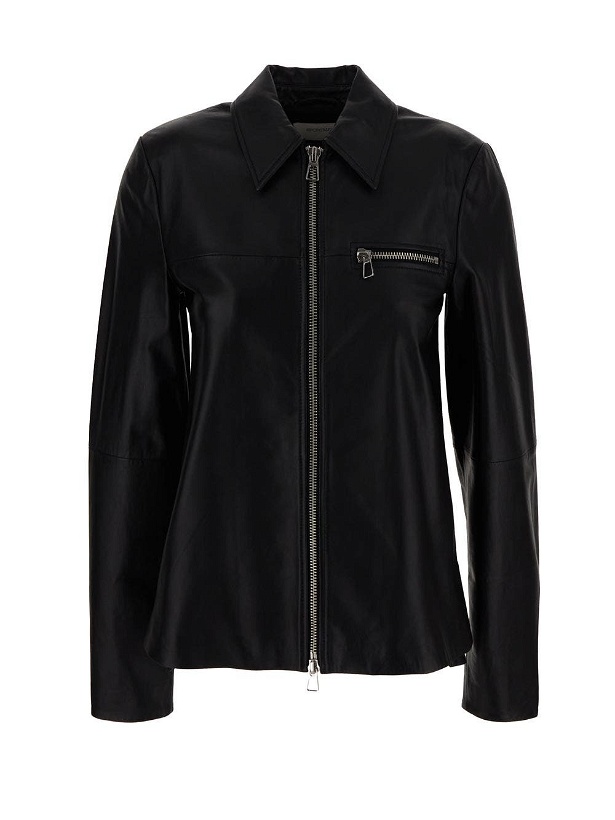 Photo: Sportmax Gel Leather Jacket