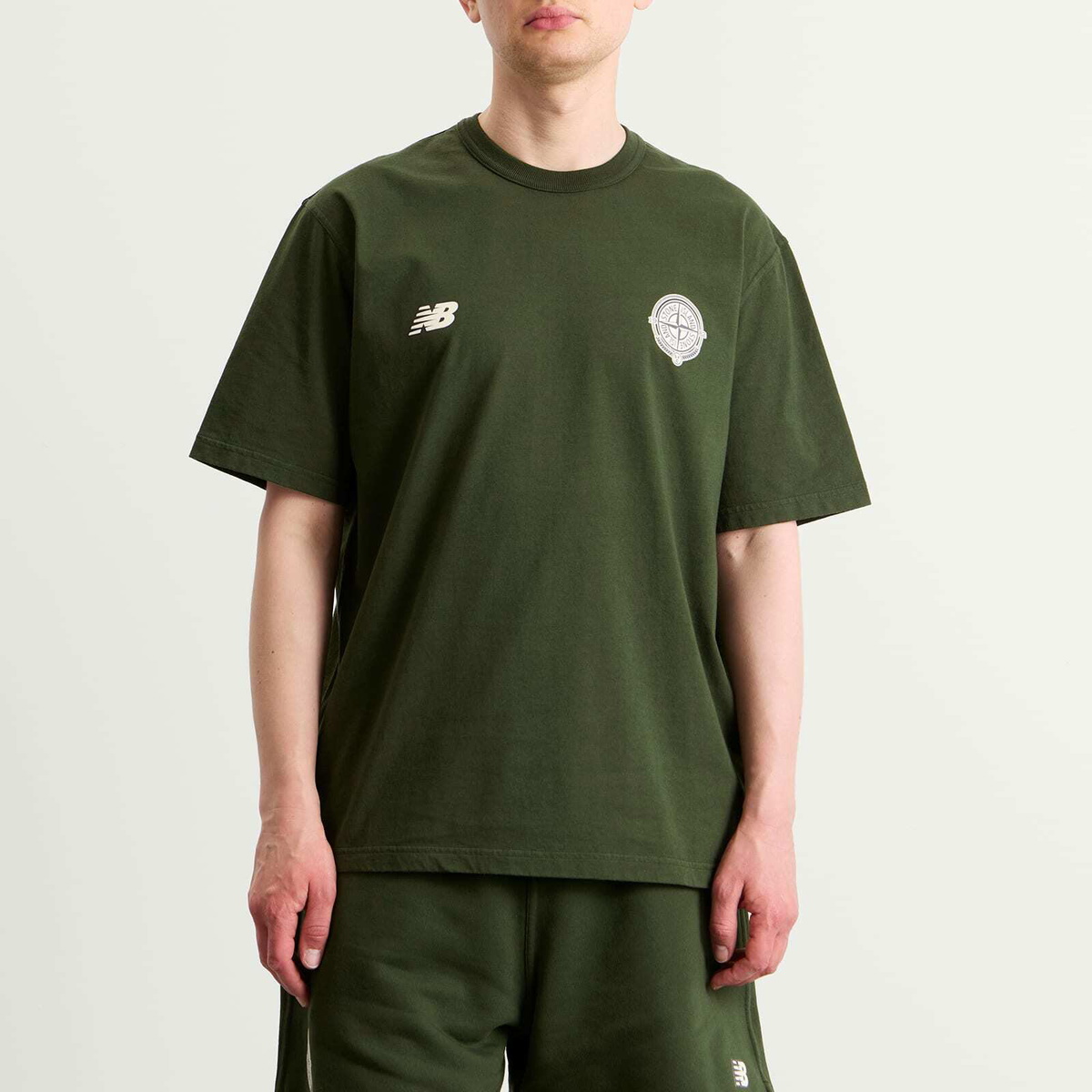 Stone Island Men's x New Balance T-Shirt in Juniper
