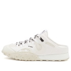 Marine Serre Women's Suede Leather Ms Rise Tyko Mule in White