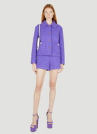 Boucle Shorts in Purple