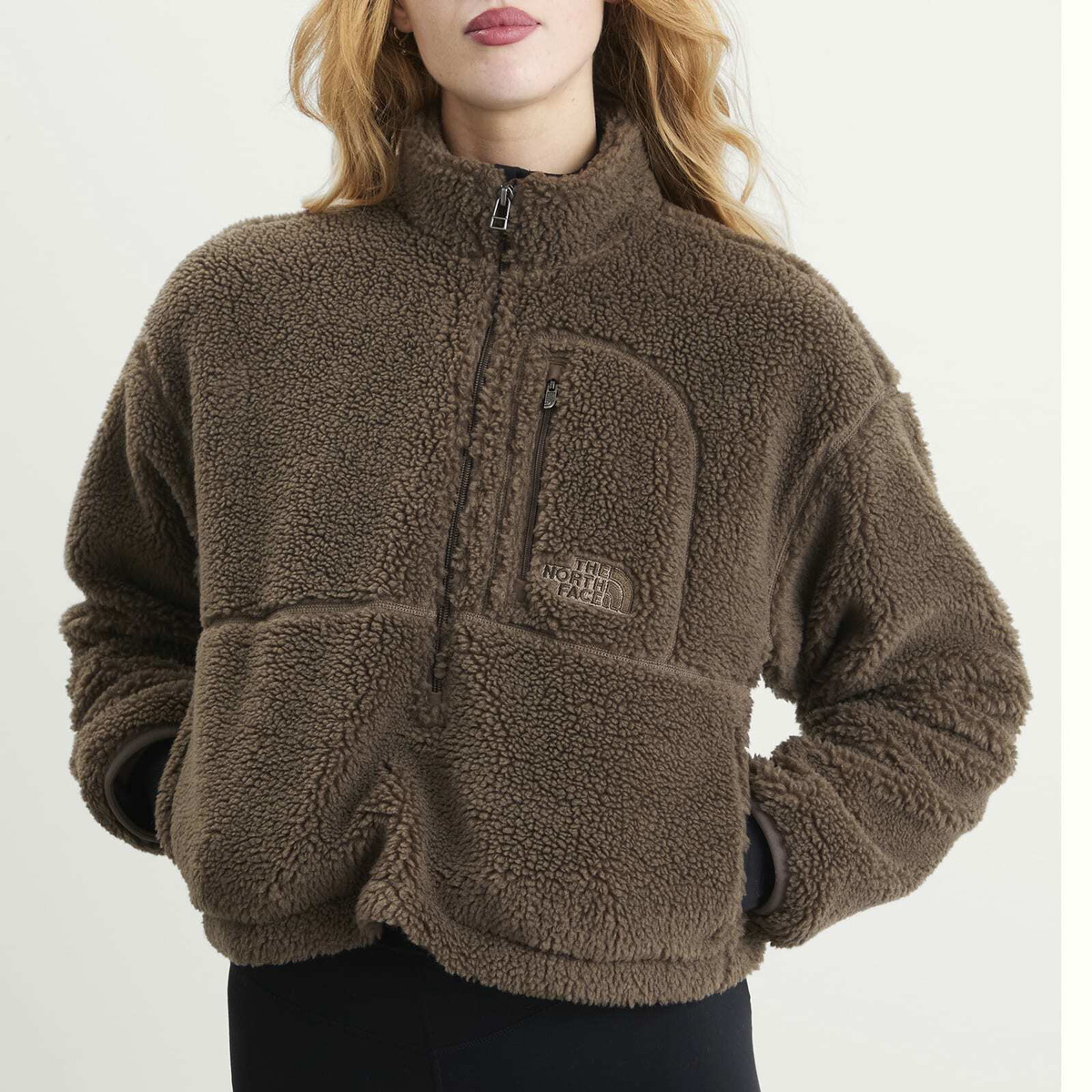 The North Face Women's Extreme Pile Pullover in Smokey Brown