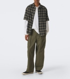 A.Presse Waffle-knit cotton-blend Henley shirt