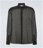 Saint Laurent Pinstripe silk georgette shirt