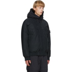 Stone Island Black Down Micro Reps Jacket