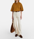 Saint Laurent Cassandre cotton polo shirt
