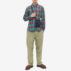 Beams Plus Men's BD Indian Madras Check Shirt in Red