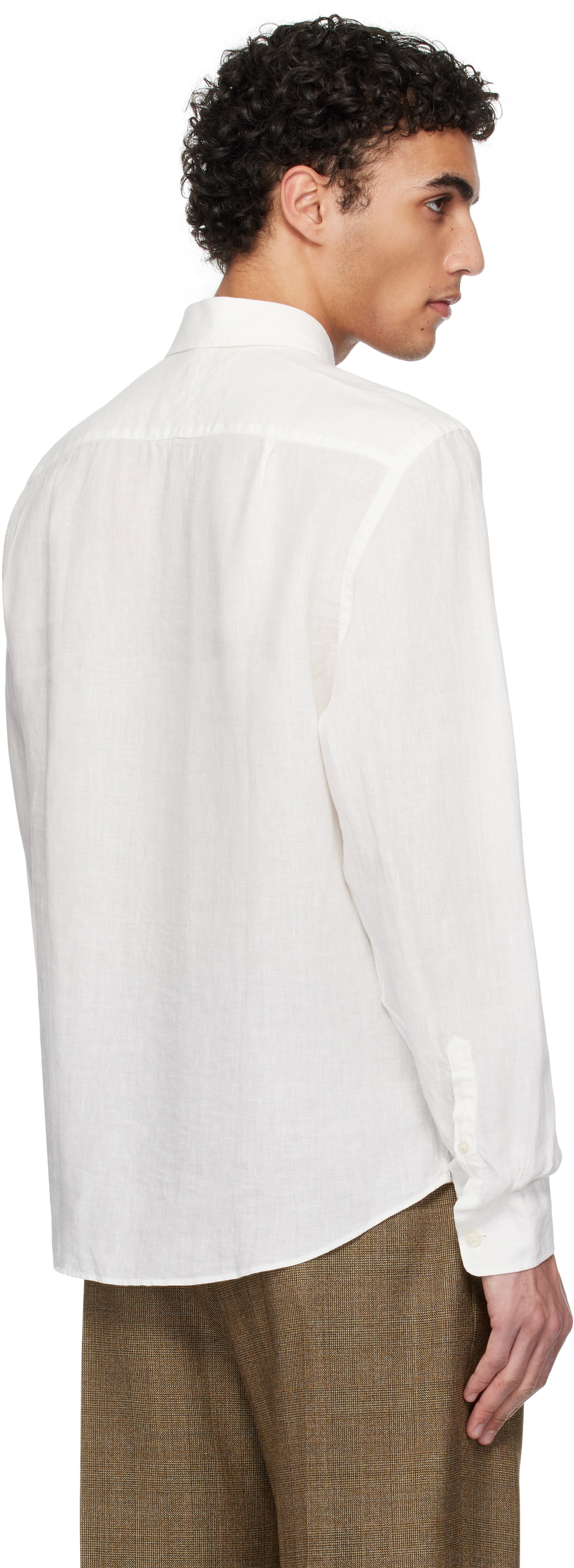 Tiger of Sweden Off-White Spenser Casual Linen Shirt