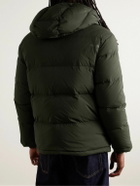 NN07 - Matthew 8245 Quilted Padded Recycled-Shell Hooded Down Jacket - Green