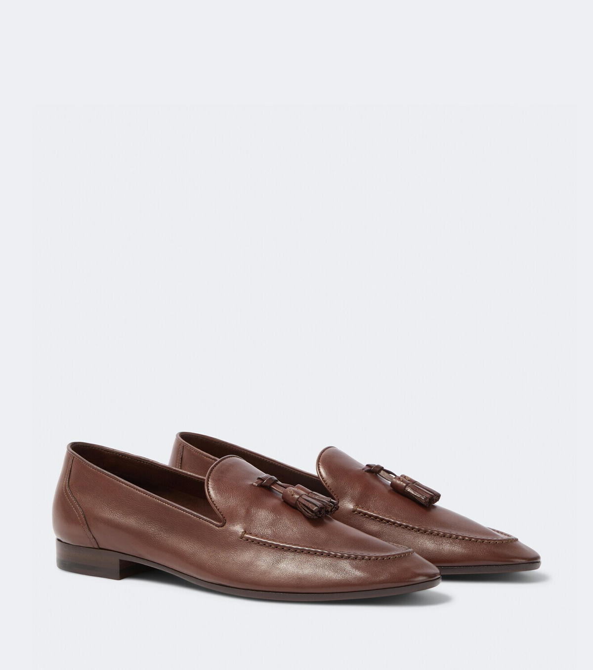 The Row Caden leather loafers