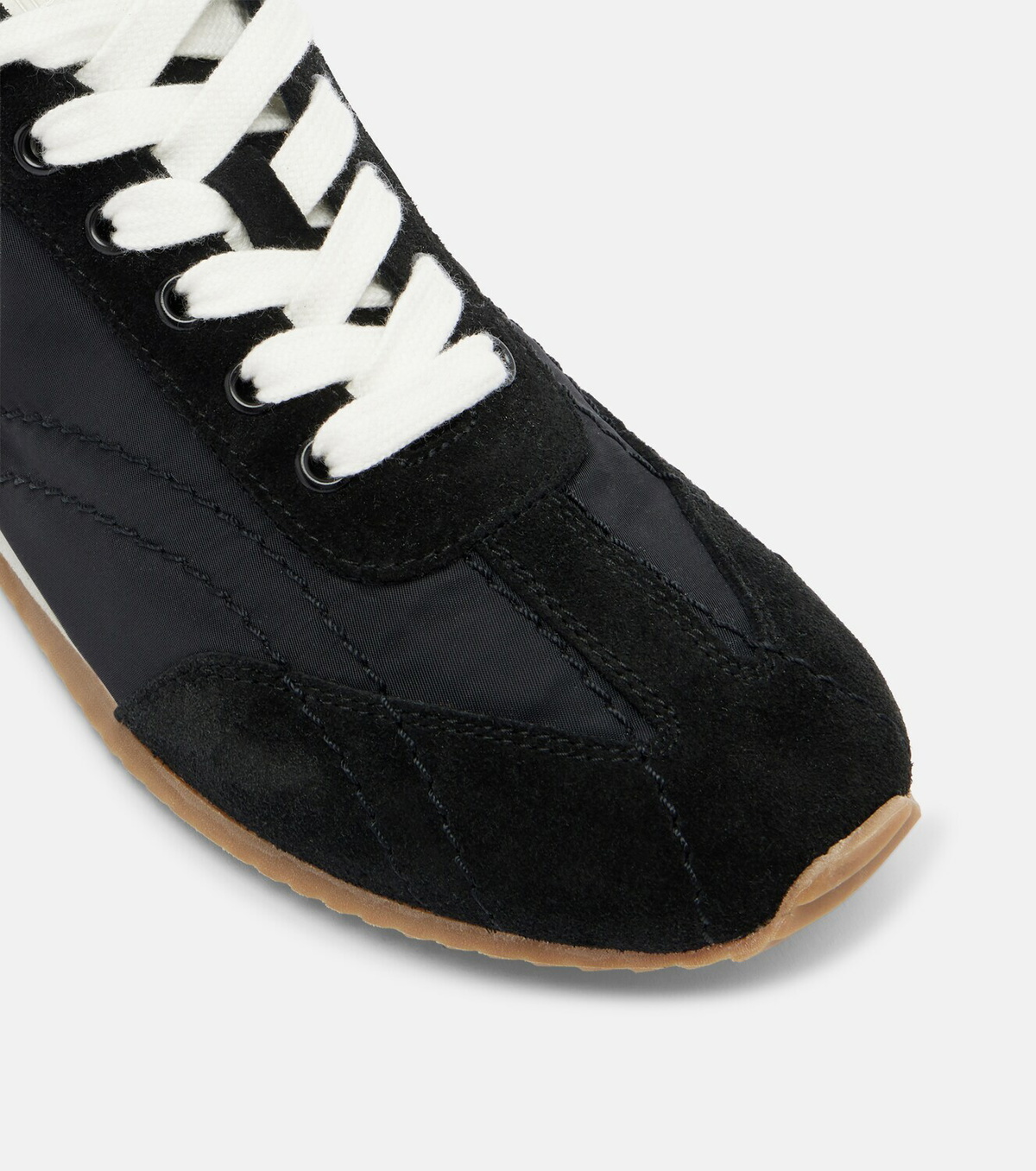 Toteme Flex suede-trimmed sneakers