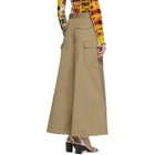 ASAI Tan Cargo Pocket Gown Trousers