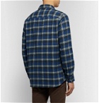 Freemans Sporting Club - Checked Cotton-Flannel Shirt - Blue