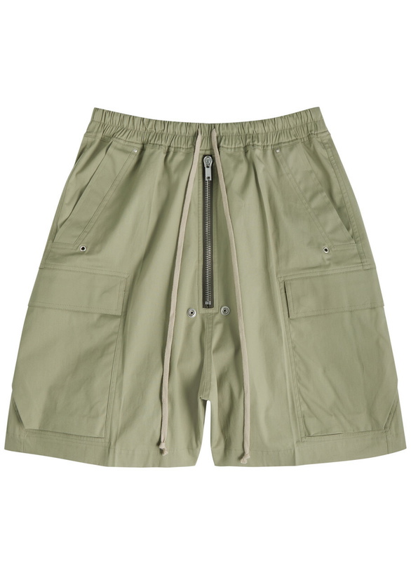 Photo: Rick Owens Cargobela Twill Cargo Shorts Mint
