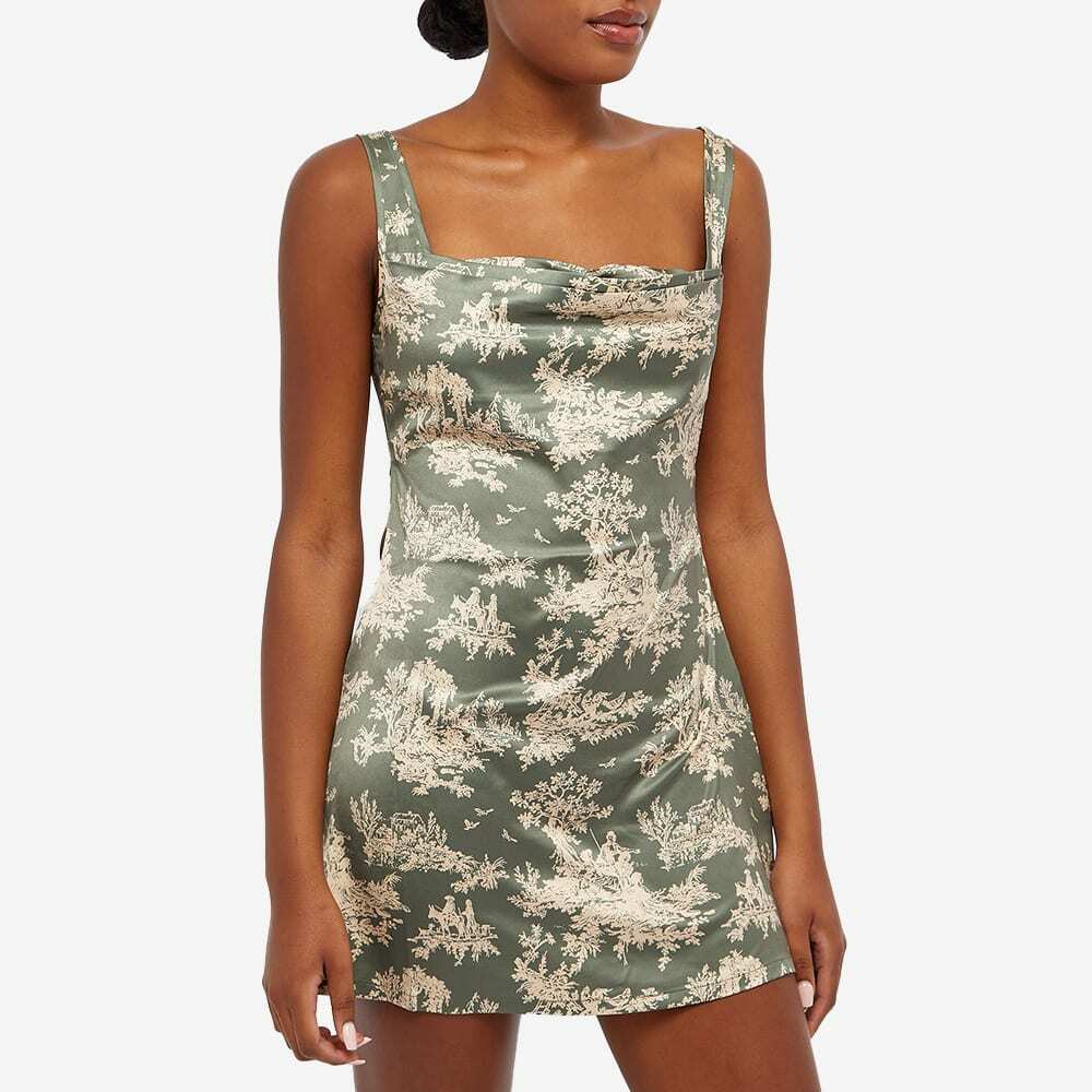 Miaou Women's Ginger Mini Dress in Moss Toile Miaou