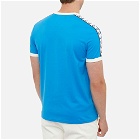 Fred Perry Men's Taped Ringer T-Shirt in Kingfisher