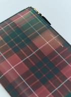 Comme des Garçons Wallet Lenticular Tartan Large Pouch