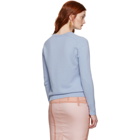 Victoria Beckham Blue Cashmere Sweater