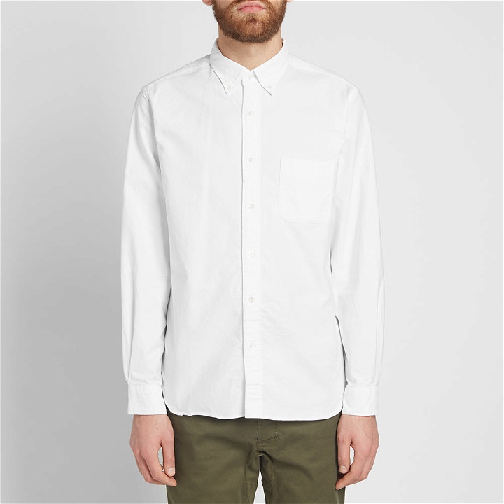 Photo: Beams Plus Button Down Oxford Shirt White