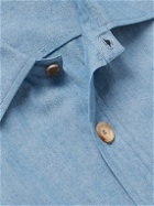 De Petrillo - Cotton-Chambray Overshirt - Blue