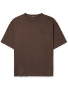 ACNE STUDIOS - Exford Oversized Logo-Appliquéd Cotton-Jersey T-Shirt - Brown