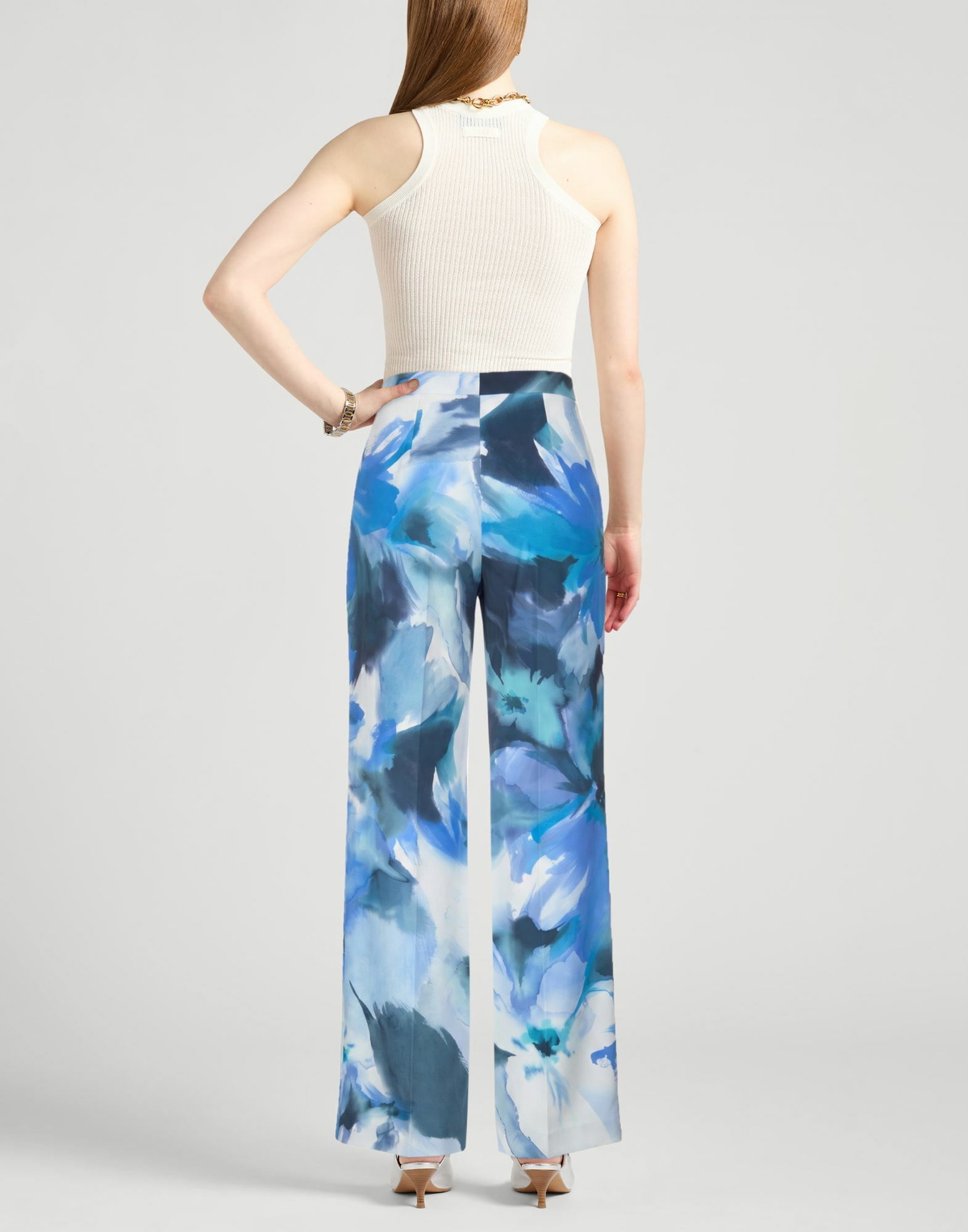 Chiara Boni La Petite Robe Womens Pants Light in Blue