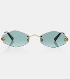 Cartier Eyewear Collection Panthère de Cartier round sunglasses