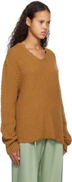 Stockholm (Surfboard) Club Brown V-Neck Sweater